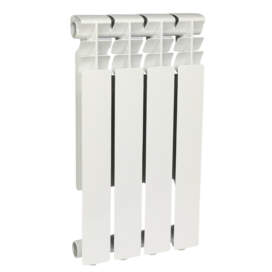 Радиатор алюминиевый секционный, настенный, Optima 500, 568×308×78, 4 секции, боковое подключение