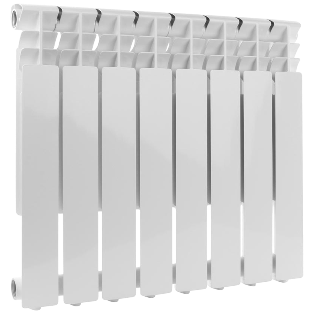 Радиатор алюминиевый секционный, настенный, Optima 500, 568×616×78, 8 секции, боковое подключение