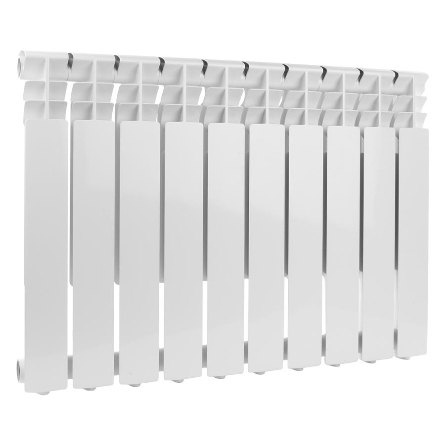 Радиатор алюминиевый секционный, настенный, Optima 500, 568×770×78, 10 секции, боковое подключение