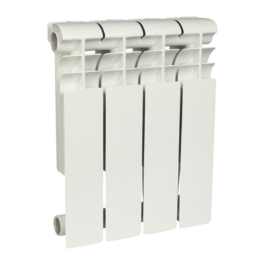 Радиатор алюминиевый секционный, настенный, Profi 350, 428×320×80, 4 секции, боковое подключение