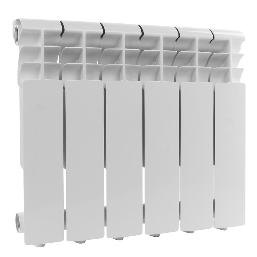 Радиатор алюминиевый секционный, настенный, Profi 350, 428×480×80, 6 секции, боковое подключение