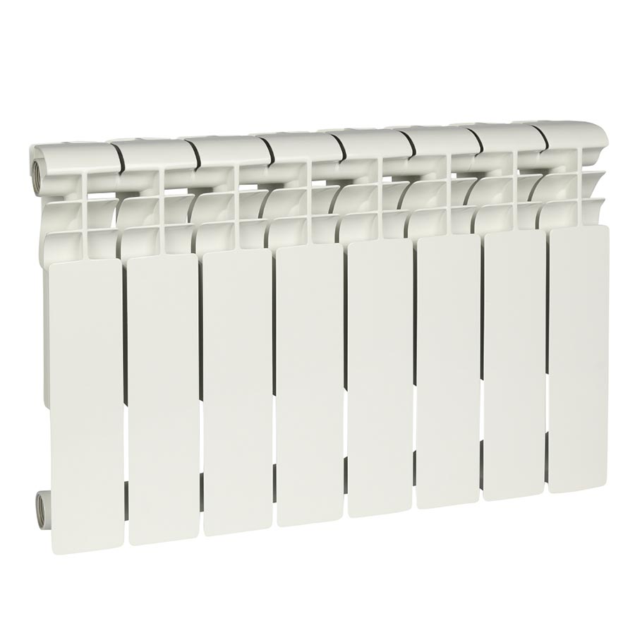 Радиатор алюминиевый секционный, настенный, Profi 350, 428×640×80, 8 секции, боковое подключение