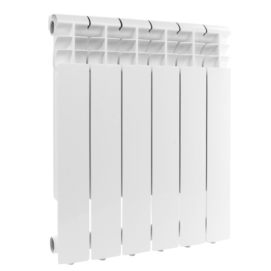 Радиатор алюминиевый секционный, настенный, Profi 500, 576×480×80, 6 секции, боковое подключение