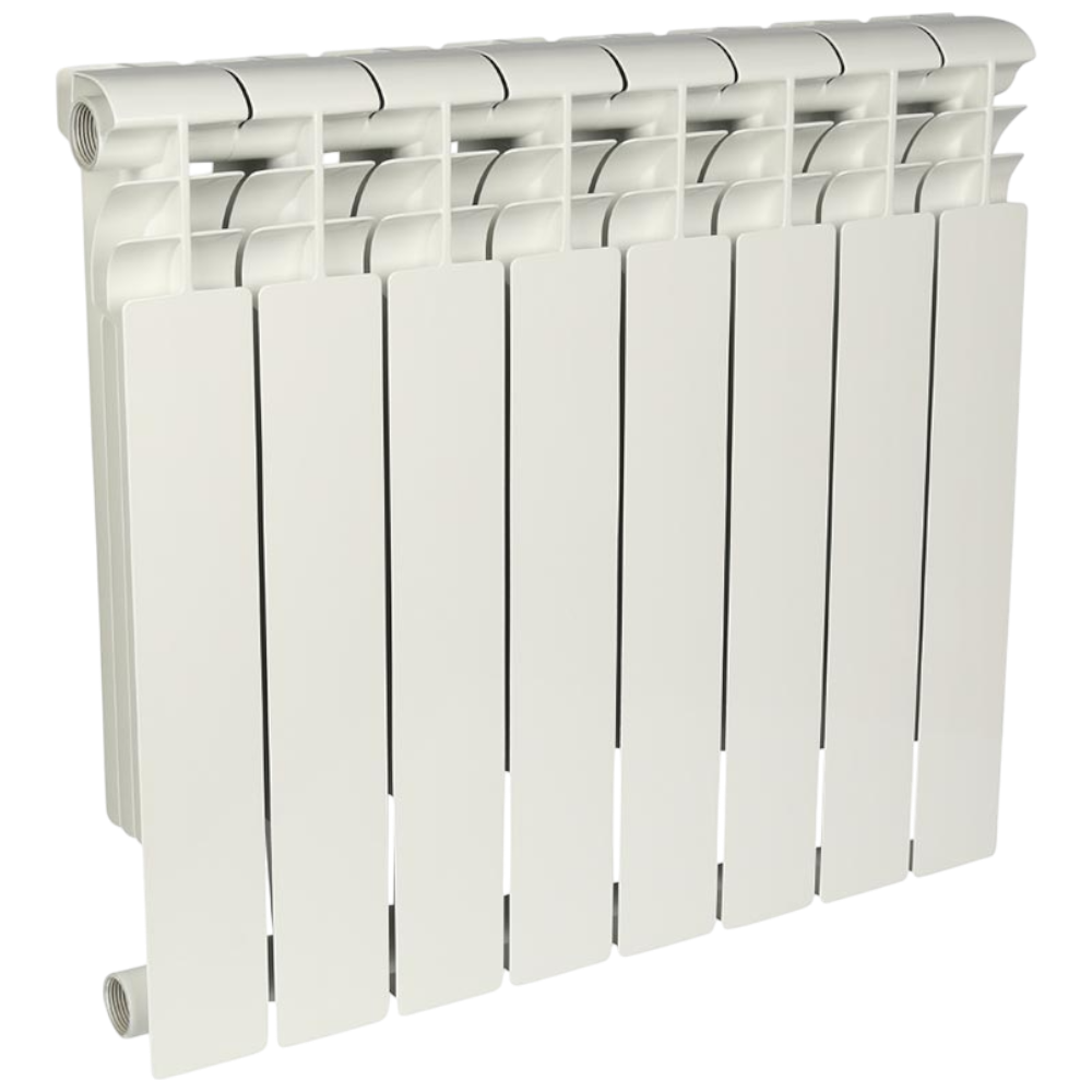 Радиатор алюминиевый секционный, настенный, Profi 500, 576×640×80, 8 секции, боковое подключение