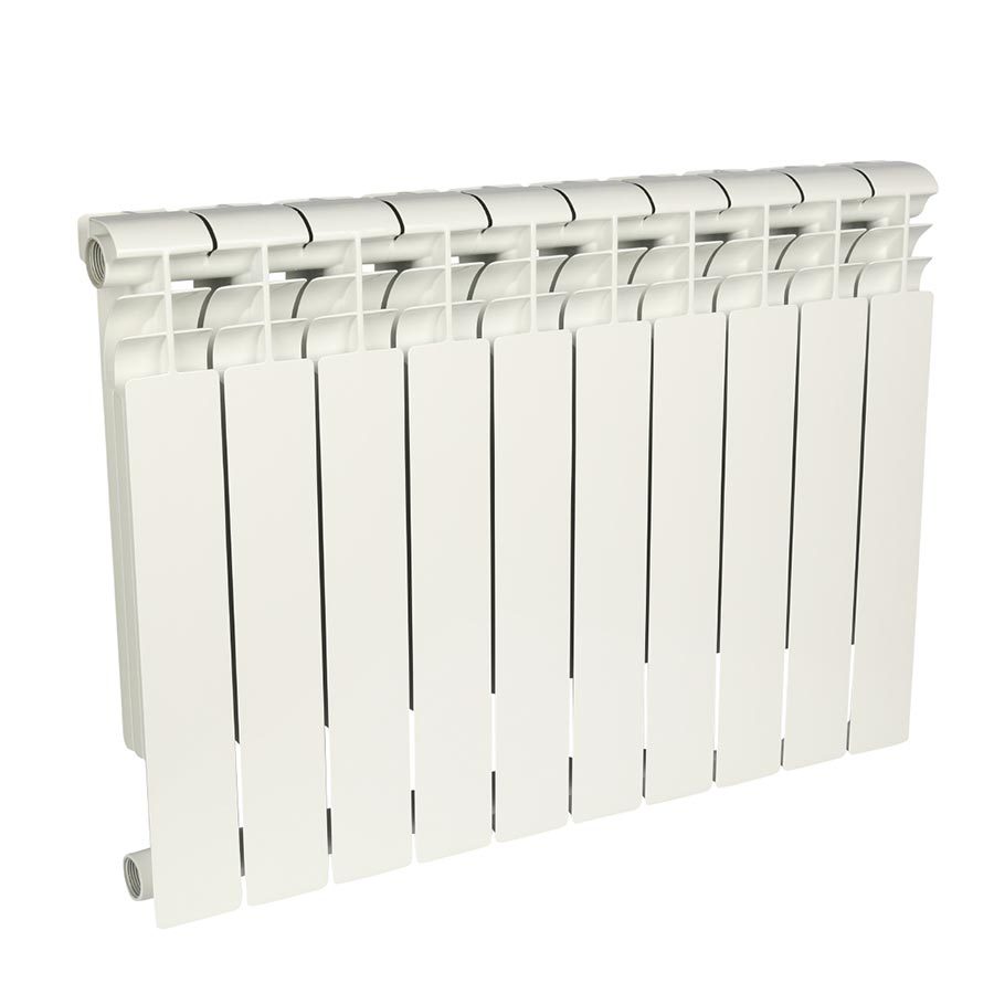 Радиатор алюминиевый секционный, настенный, Profi 500, 576×800×80, 10 секции, боковое подключение