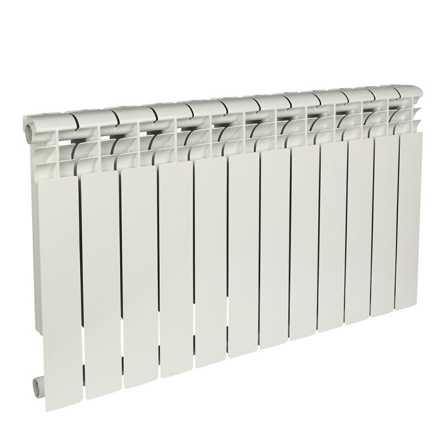 Радиатор алюминиевый секционный, настенный, Profi 500, 576×960×80, 12 секции, боковое подключение