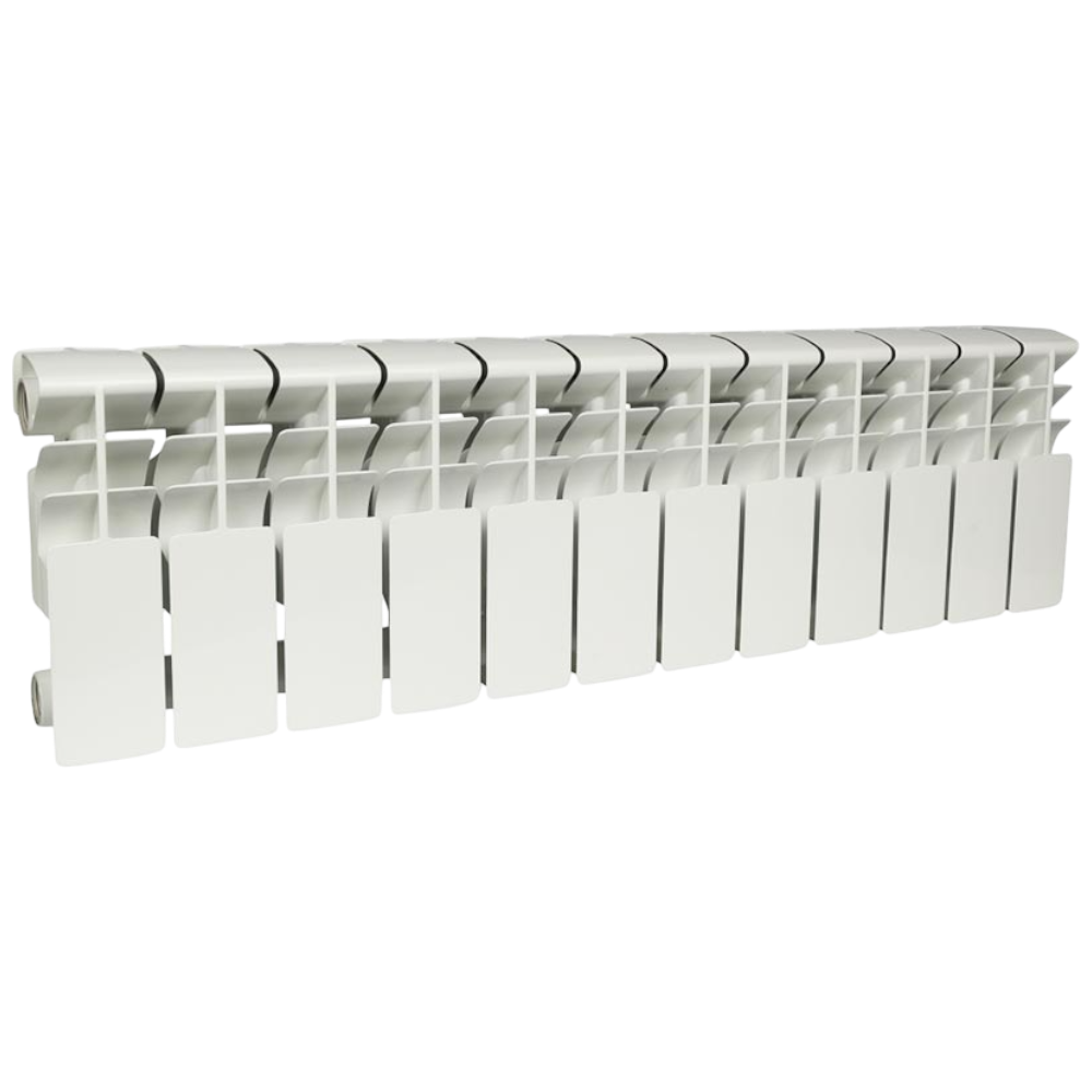 Радиатор алюминиевый секционный, настенный, Plus 200, 276×960×96, 12 секции, боковое подключение