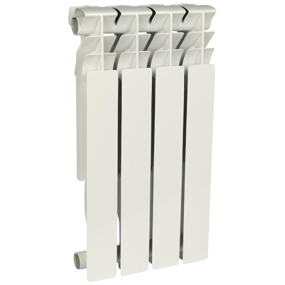 Радиатор алюминиевый секционный, настенный, Plus 500, 576×312×96, 4 секции, боковое подключение