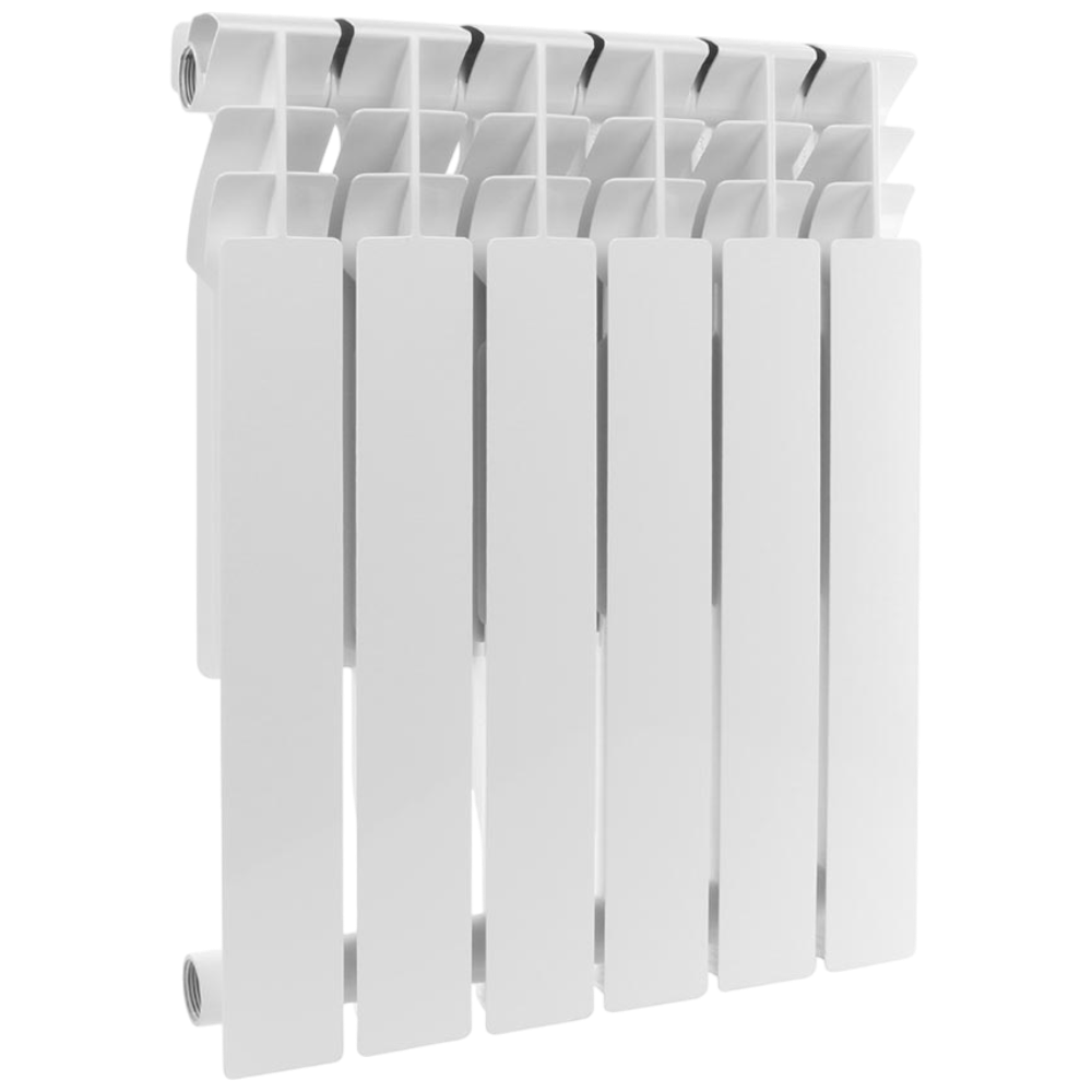 Радиатор алюминиевый секционный, настенный, Plus 500, 576×468×96, 6 секции, боковое подключение