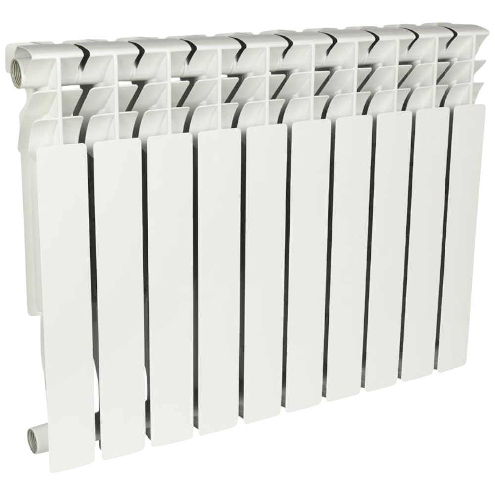 Радиатор алюминиевый секционный, настенный, Plus 500, 576×780×96, 10 секции, боковое подключение