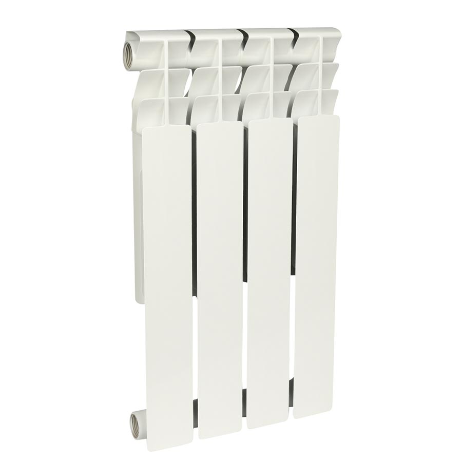 Радиатор биметаллический секционный, настенный, Optima Bm 500, 560×308×78, 4 секции, боковое подключение