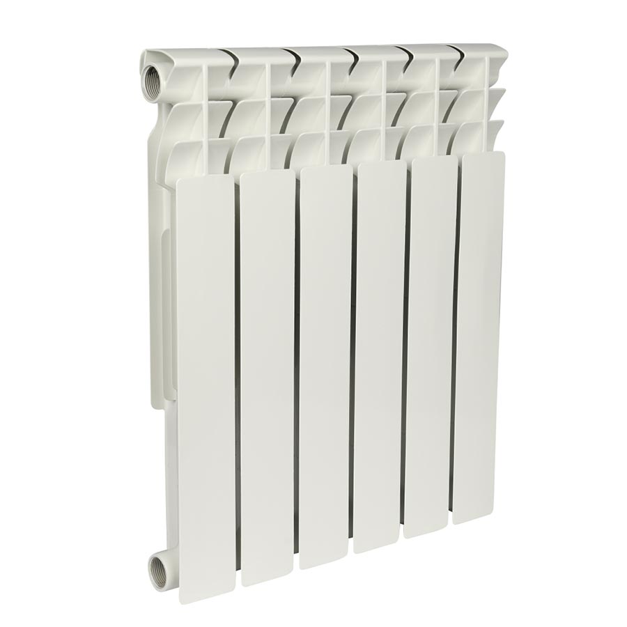 Радиатор биметаллический секционный, настенный, Optima Bm 500, 560×462×78, 6 секции, боковое подключение