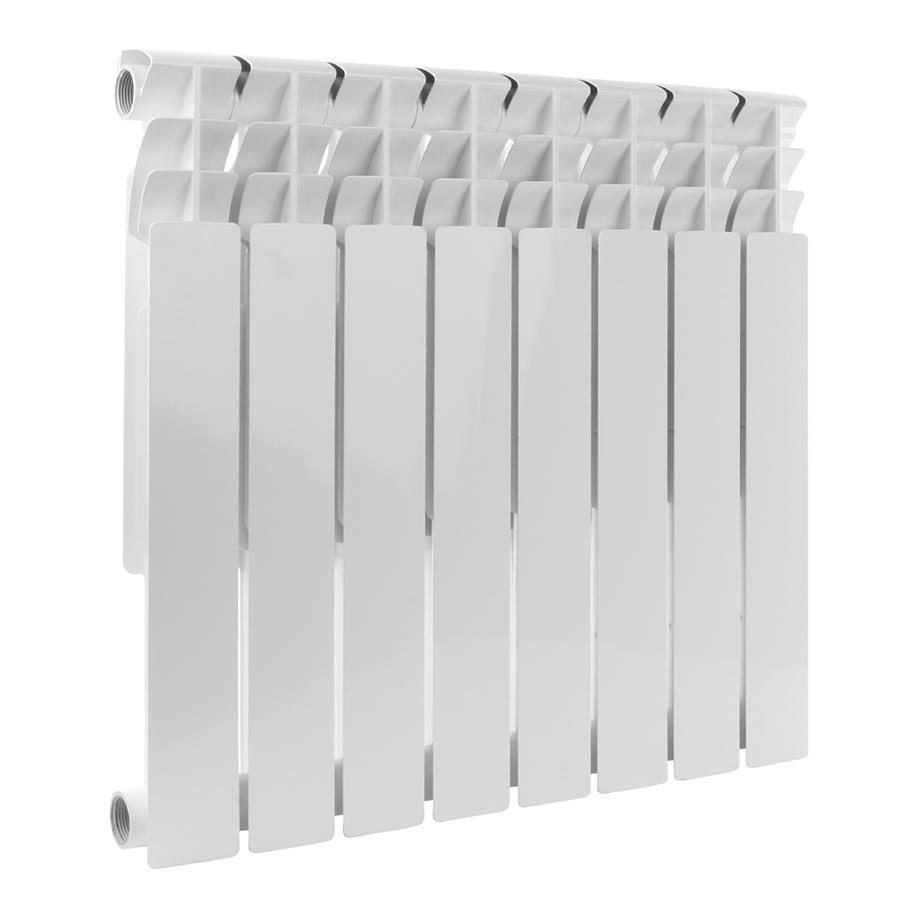 Радиатор биметаллический секционный, настенный, Optima Bm 500, 560×616×78, 8 секции, боковое подключение