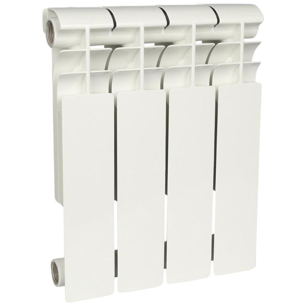 Радиатор биметаллический секционный, настенный, Profi Bm 350, 418×320×80, 4 секции, боковое подключение