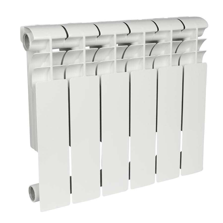 Радиатор биметаллический секционный, настенный, Profi Bm 350, 418×480×80, 6 секции, боковое подключение