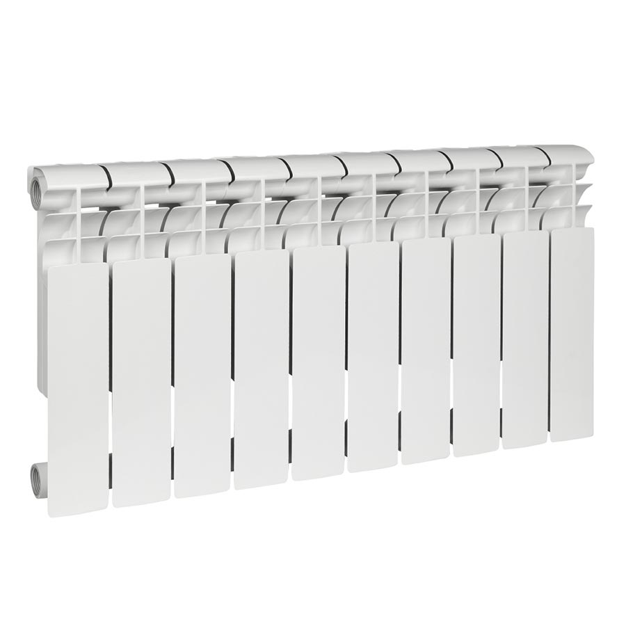 Радиатор биметаллический секционный, настенный, Profi Bm 350, 418×800×80, 10 секции, боковое подключение