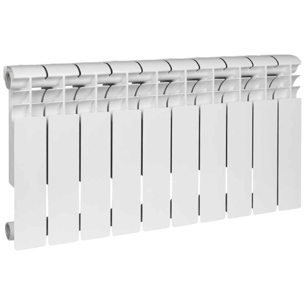 Радиатор биметаллический секционный, настенный, Profi Bm 350, 418×800×80, 10 секции, боковое подключение