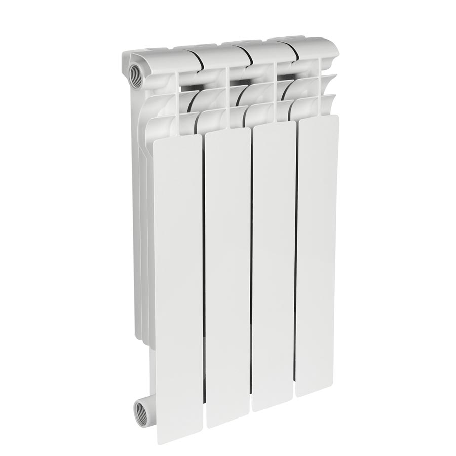 Радиатор биметаллический секционный, настенный, Profi Bm 500, 567×320×80, 4 секции, боковое подключение