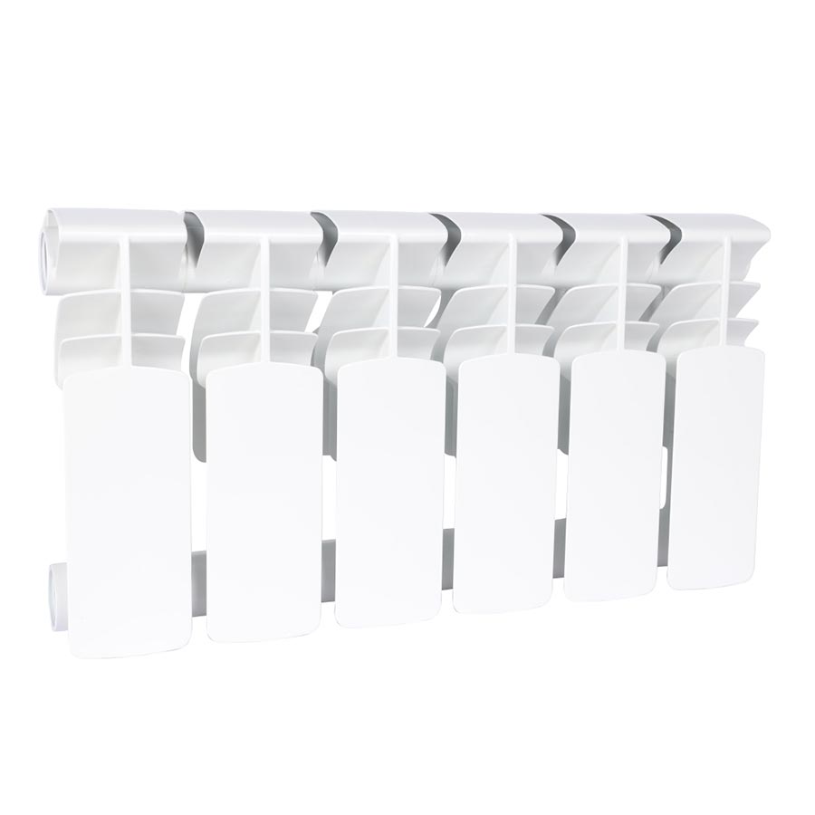 Радиатор биметаллический секционный, настенный, Plus Bm 200, 256×474×96, 6 секции, боковое подключение