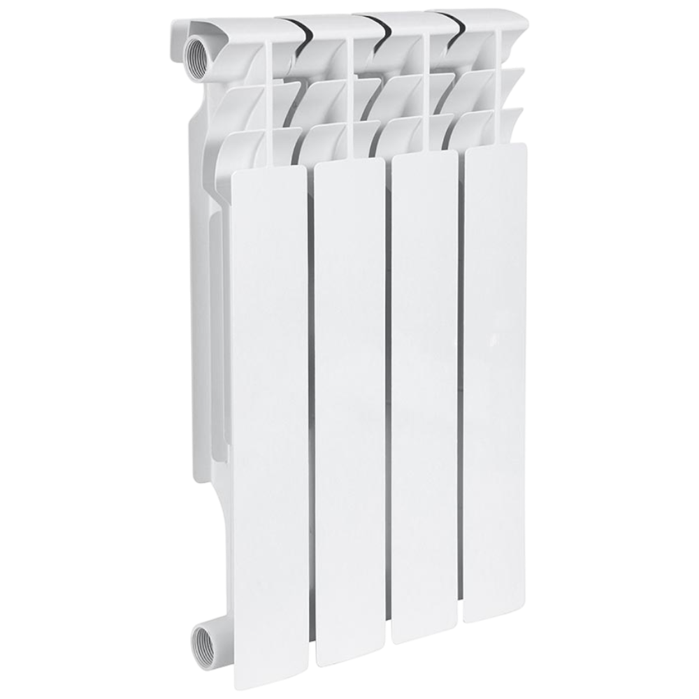 Радиатор биметаллический секционный, настенный, Plus Bm 500, 557×316×95, 4 секции, боковое подключение