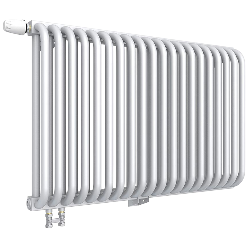 Радиатор стальной трубчатый, настенный, RST, 940×617×100, 15 секций, подключение нижнее справа